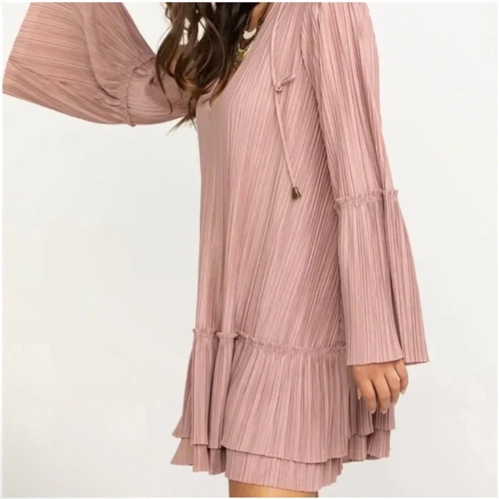 Free People Can’t Help It Pleated Mini Dress Size S